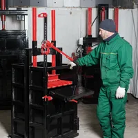 Prasa mechaniczna regałowa 5 ton do makulatury, folii PET, butelek z tworzyw sztucznych, szmat i tekstyliów