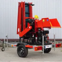 Измельчитель веток TN-130DК3L (Дизель 14л.с) с конвейерной лентой 3м на прицепе