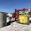Вибропресс для производства железобетонных колодезных колец