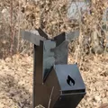 Турбопечь для сковороды из диска бороны и казана - мангал