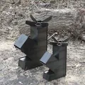 Турбопечь для сковороды из диска бороны и казана - мангал