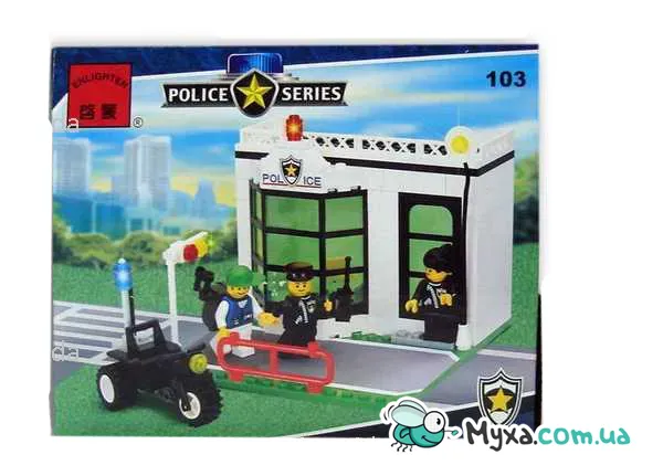 Конструктор Полицейский участок BRICK 103 (110  деталей)