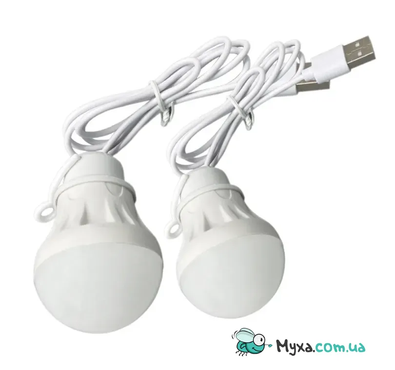 USB яркие светодиодные ЛЕД LED лампы 5В - 3Вт для повербанков