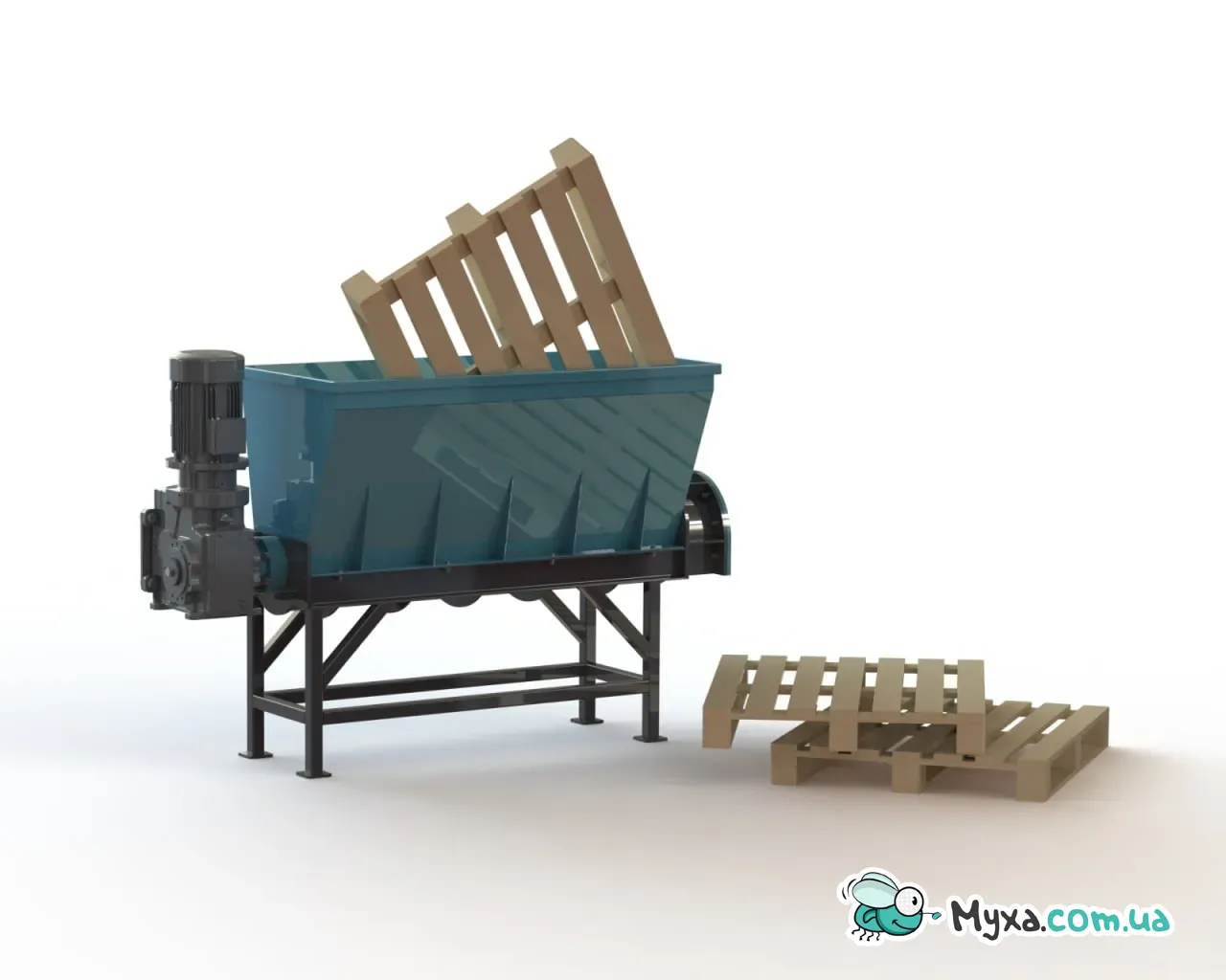 ♻️ Дробарка для піддонів та палет Екополімер SB-10